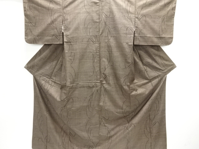 JAPANESE KIMONO / SILK / DORO OSHIMA TSUMUGI / WOVEN HAGI